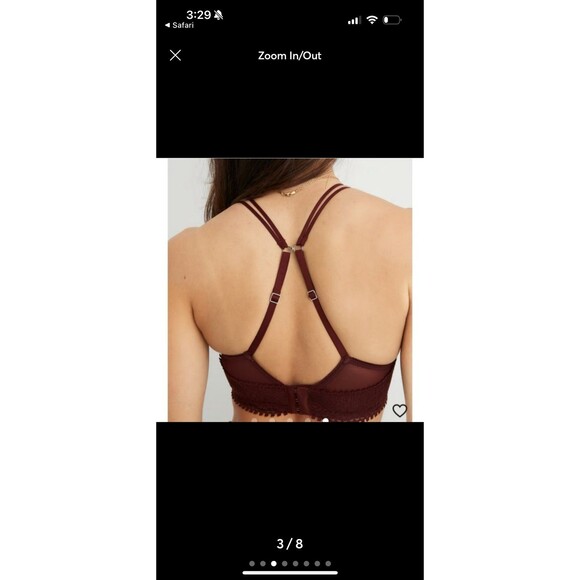 Aerie Real Power Wireless Push Up Joy Convertible Lace Bra Size 32C - Picture 3 of 12